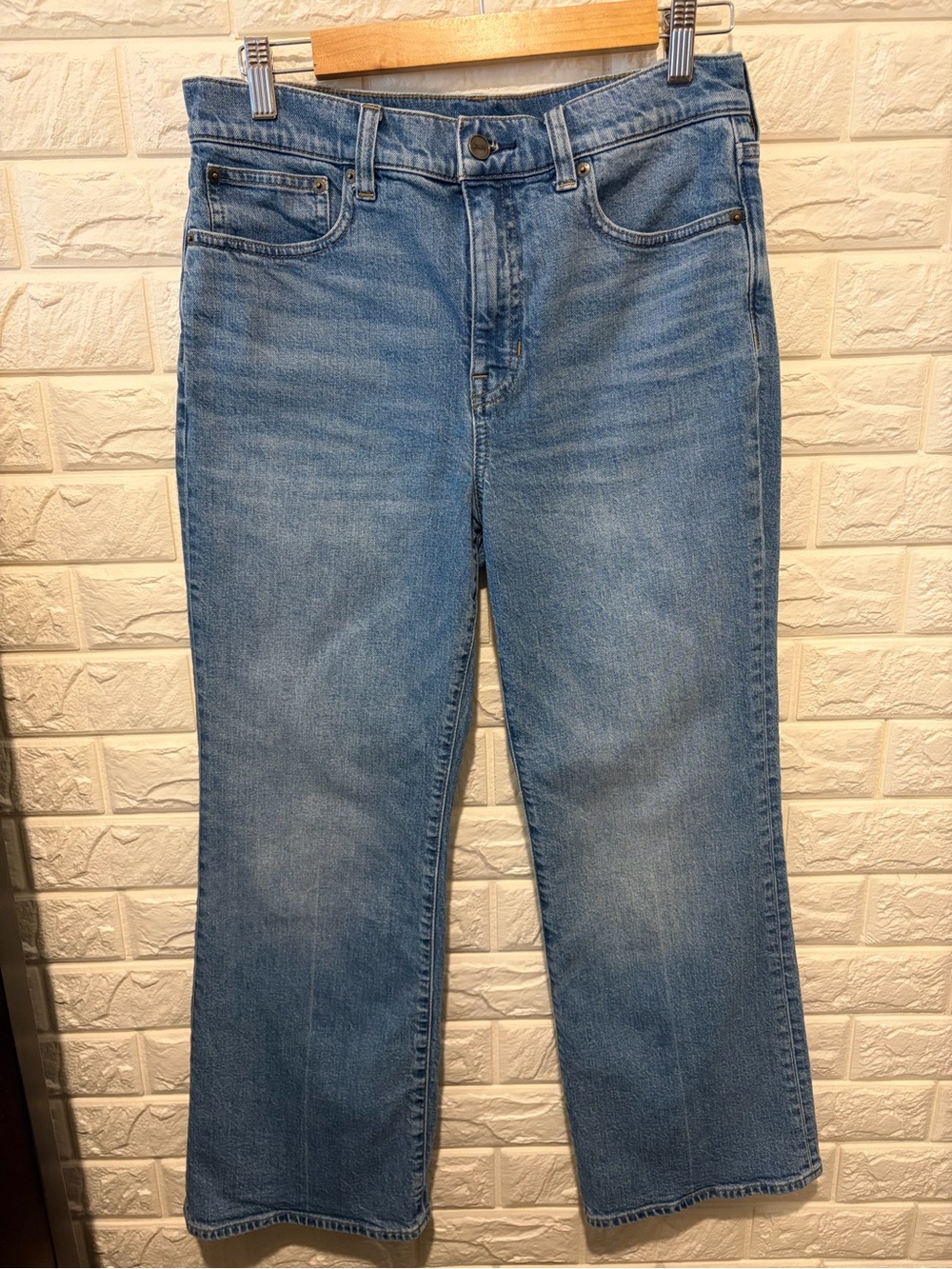 J.Crew Light Blue Semi-Stretch High-Rise Cropped Jeans